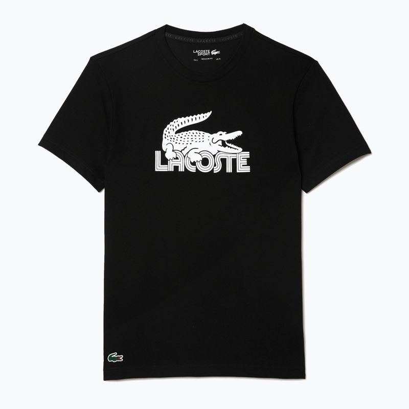 Мъжка тениска Lacoste TH2508 black/white 4