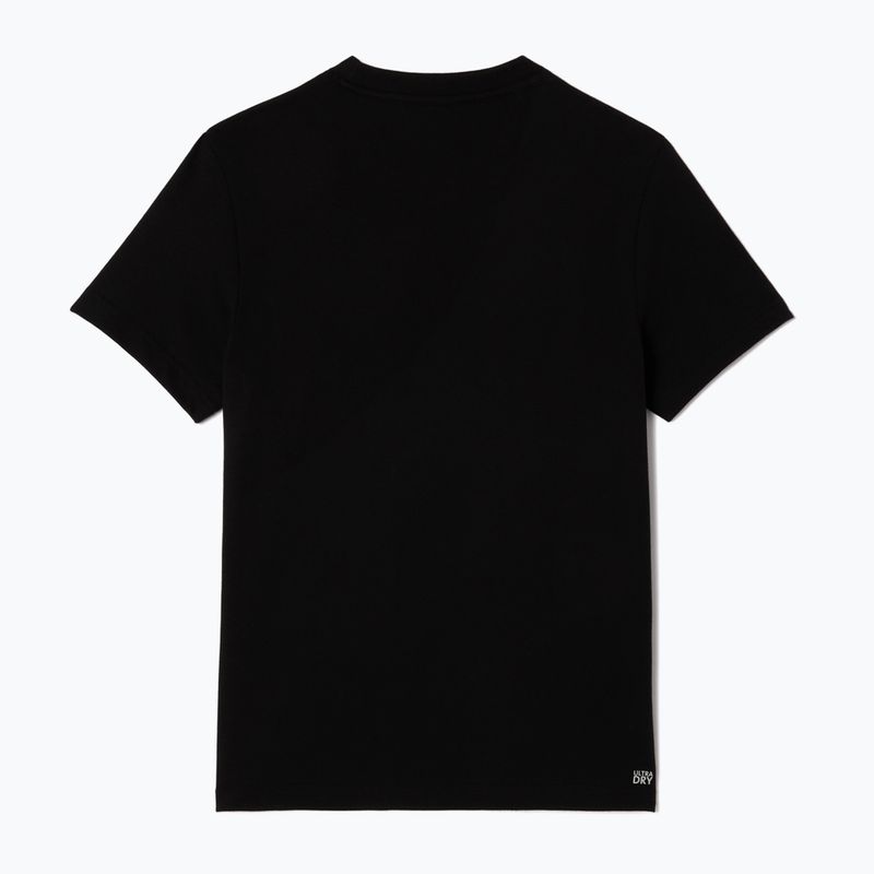 Мъжка тениска Lacoste TH2508 black/white 5
