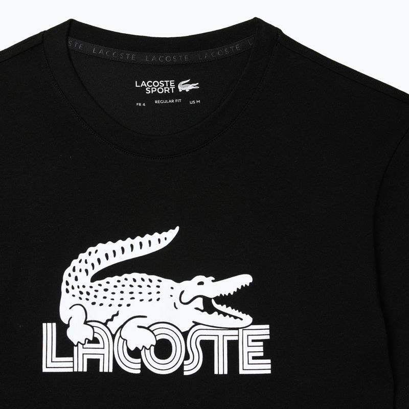Мъжка тениска Lacoste TH2508 black/white 6