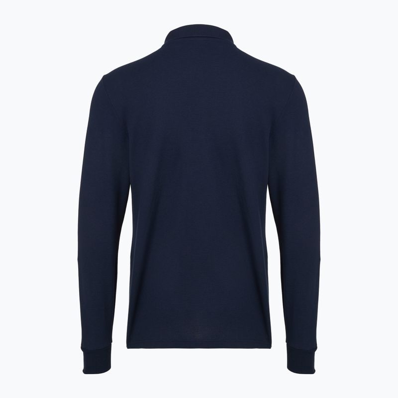 Мъжка поло блуза с дълъг ръкав Lacoste DH5523 navy blue 2