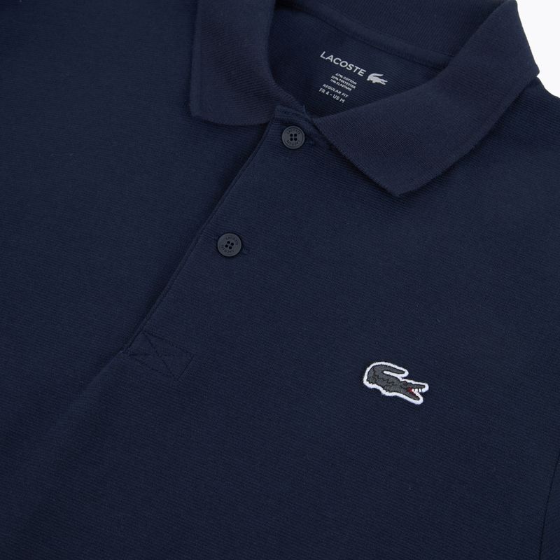 Мъжка поло блуза с дълъг ръкав Lacoste DH5523 navy blue 3
