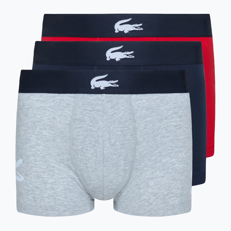 Боксерки Lacoste 5H1803 BCK 3 чифта navy blue/silver china/red