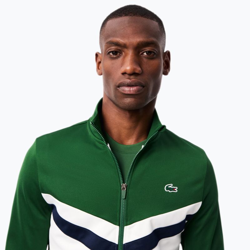 Мъжки суитшърт Lacoste SH2646 green / white / navy blue 4