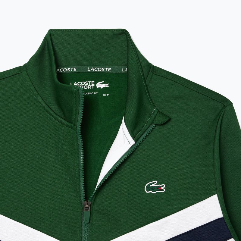 Мъжки суитшърт Lacoste SH2646 green / white / navy blue 6