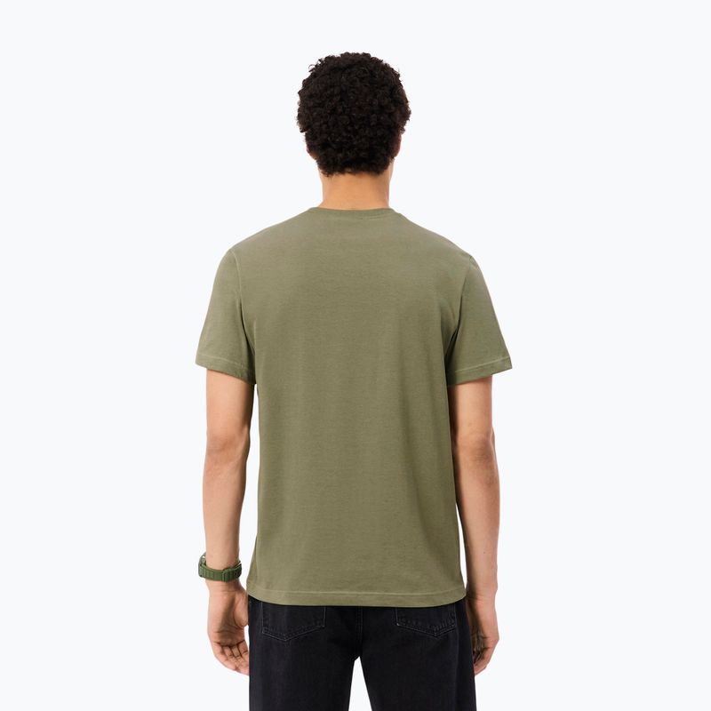 Мъжка тениска Lacoste TH5133 khaki 3