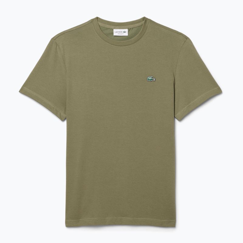 Мъжка тениска Lacoste TH5133 khaki 5