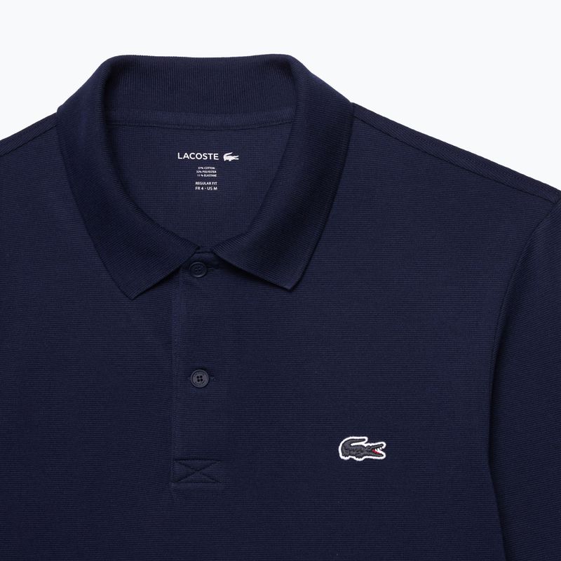 Мъжка поло блуза с дълъг ръкав  Lacoste DH5523 navy blue 2