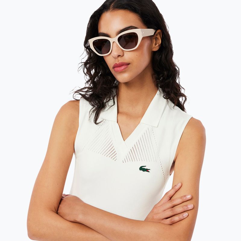 Рокля за тенис Lacoste EF0615 white/green 4