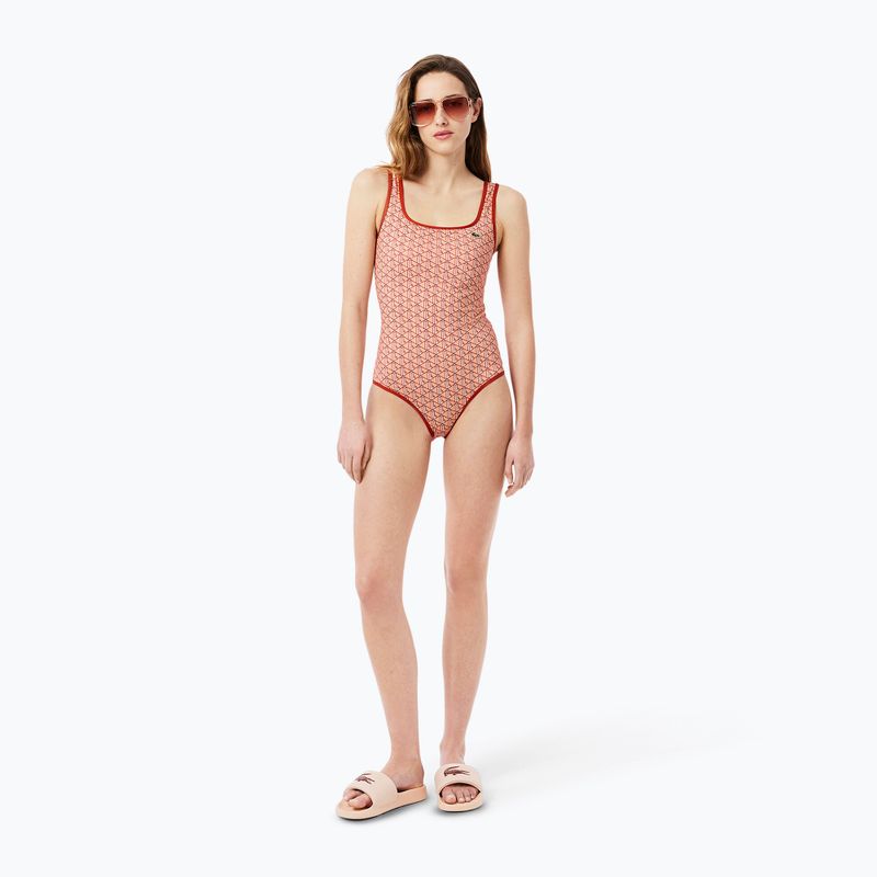Дамски бански костюм Lacoste MF9608 iberis/latte 4