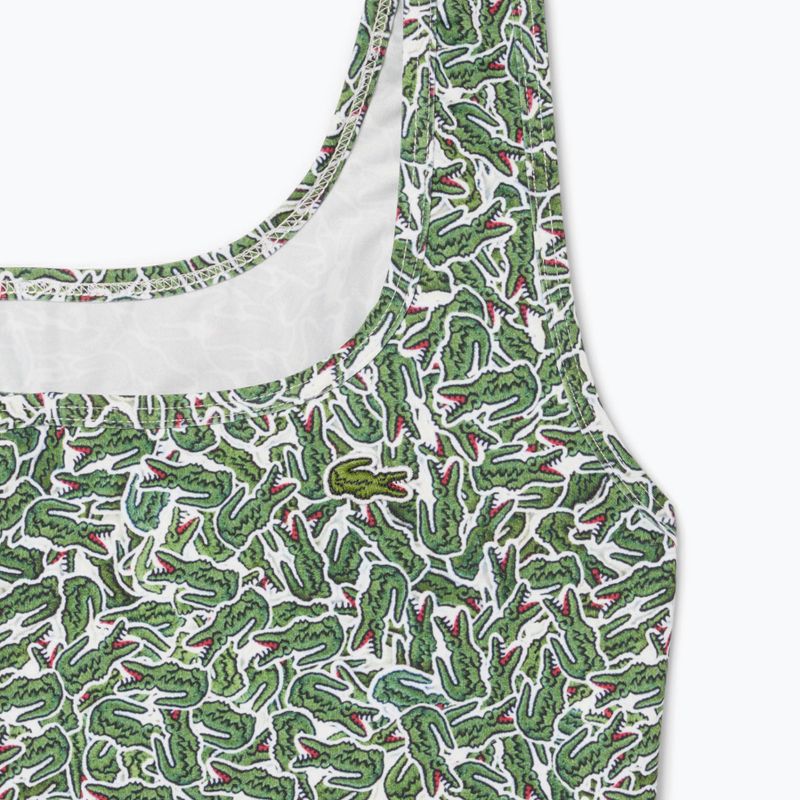 Дамски бански Lacoste MF9608 зелен/мукавен 3