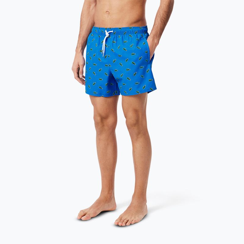 Мъжки къси панталони за плуване Lacoste MH7188 gypsy blue/multico 6