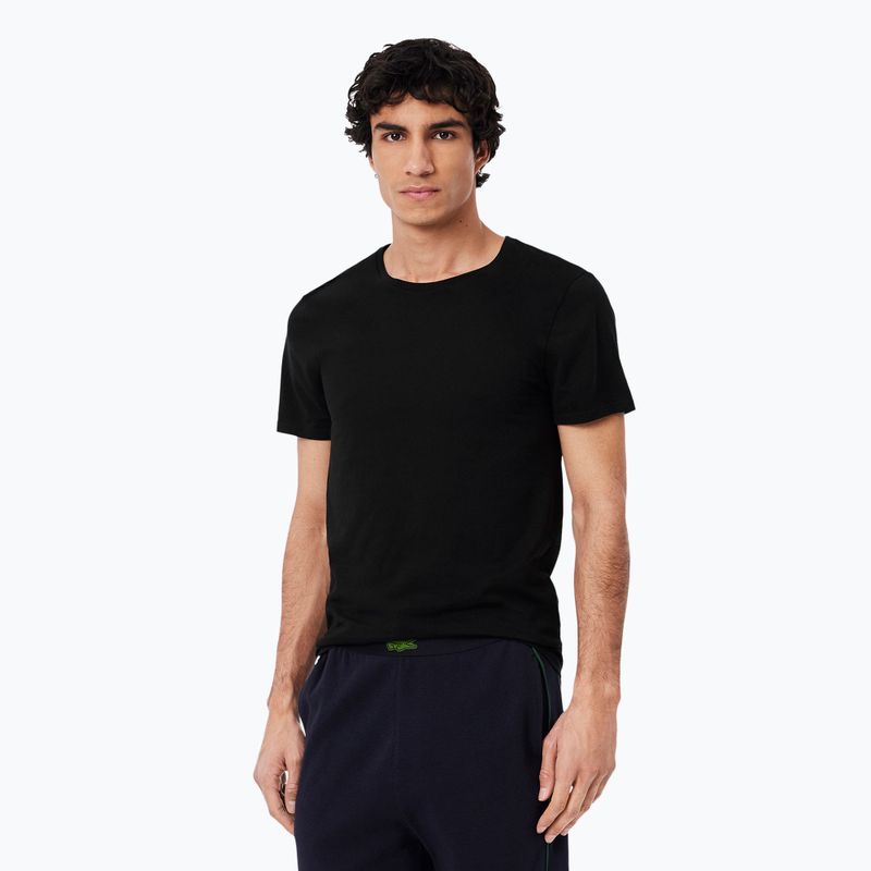Мъжка тениска Lacoste TH9007 3-pack white/silver chine/black 4