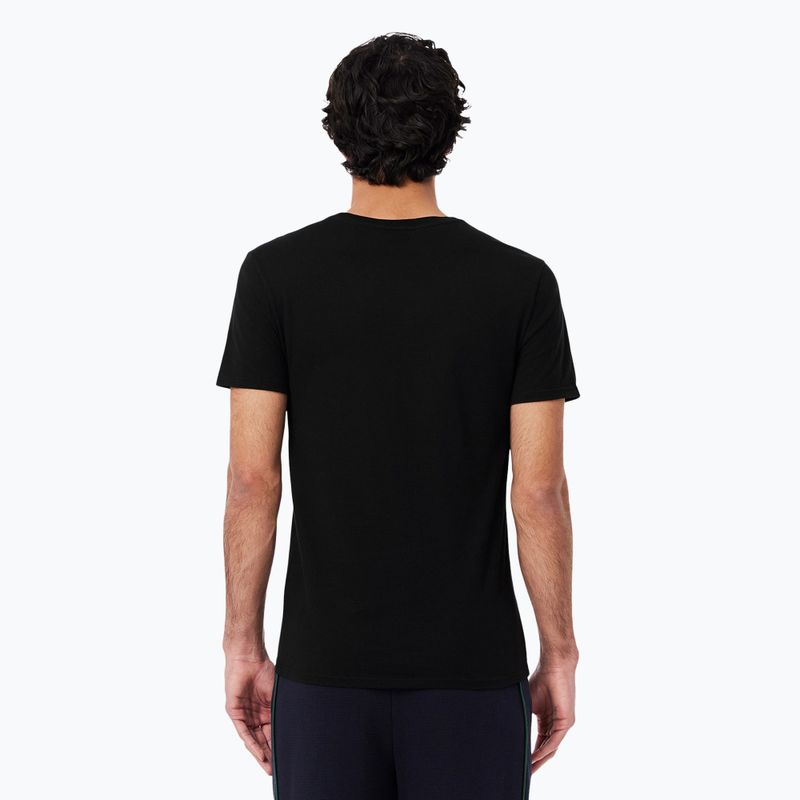 Мъжка тениска Lacoste TH9007 3-pack white/silver chine/black 5