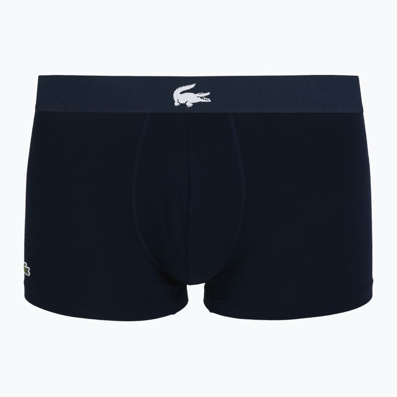 Мъжки боксерки Lacoste 5H1291 3 пакета тъмносиньо/бяло/сребърно ch 5