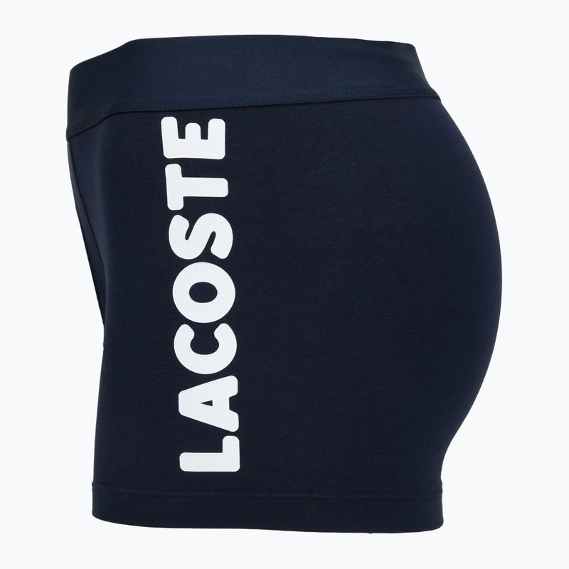 Мъжки боксерки Lacoste 5H1291 3 пакета тъмносиньо/бяло/сребърно ch 6
