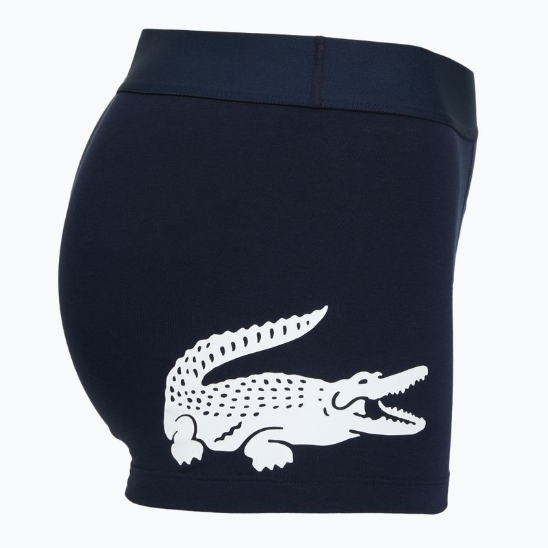 Мъжки боксерки Lacoste 5H1291 3 пакета тъмносиньо/бяло/сребърно ch 7