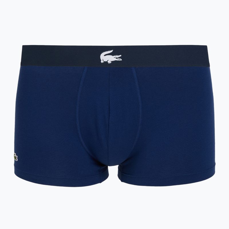 Мъжки боксерки Lacoste 5H1291 3 пакета тъмносиньо/бяло/сребърно ch 8
