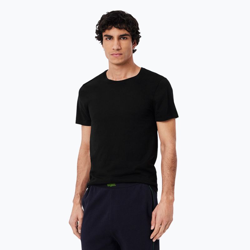 Мъжка тениска Lacoste TH9007 3-pack black
