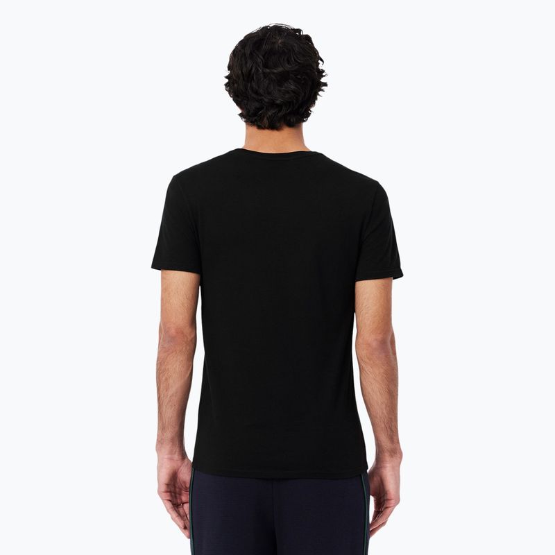 Мъжка тениска Lacoste TH9007 3-pack black 2