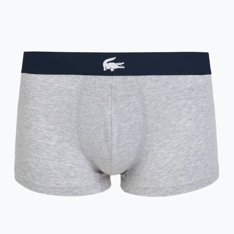 Мъжки боксерки Lacoste 5H1288 3 пакета тъмносиньо/бяло/сребърно ch 2