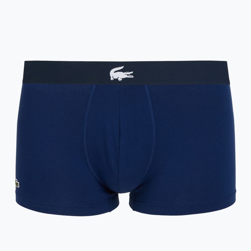 Мъжки боксерки Lacoste 5H1288 3 пакета тъмносиньо/бяло/сребърно ch 5