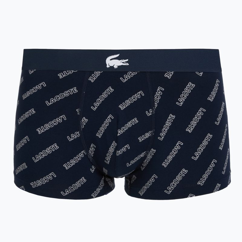 Мъжки боксерки Lacoste 5H1288 3 пакета тъмносиньо/бяло/сребърно ch 6
