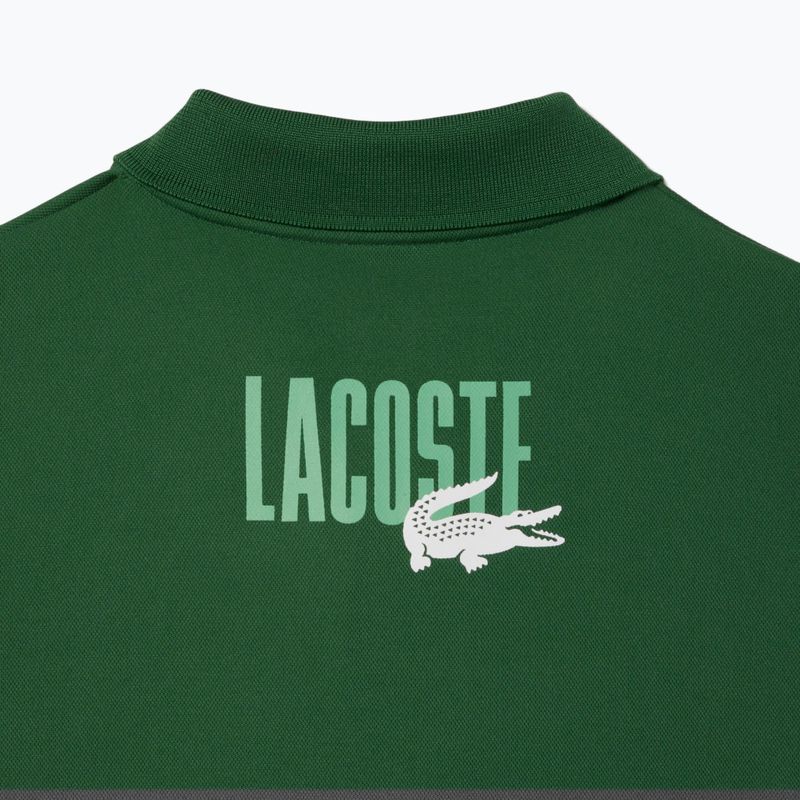 Мъжка поло фланелка за тенис Lacoste Tennis Polo DH8963 white/liamone green 8