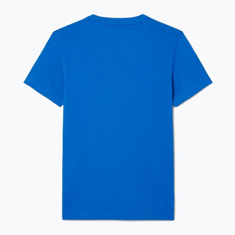 Мъжка тенис фланелка Lacoste TH1044 gipsy white/navy blue 5