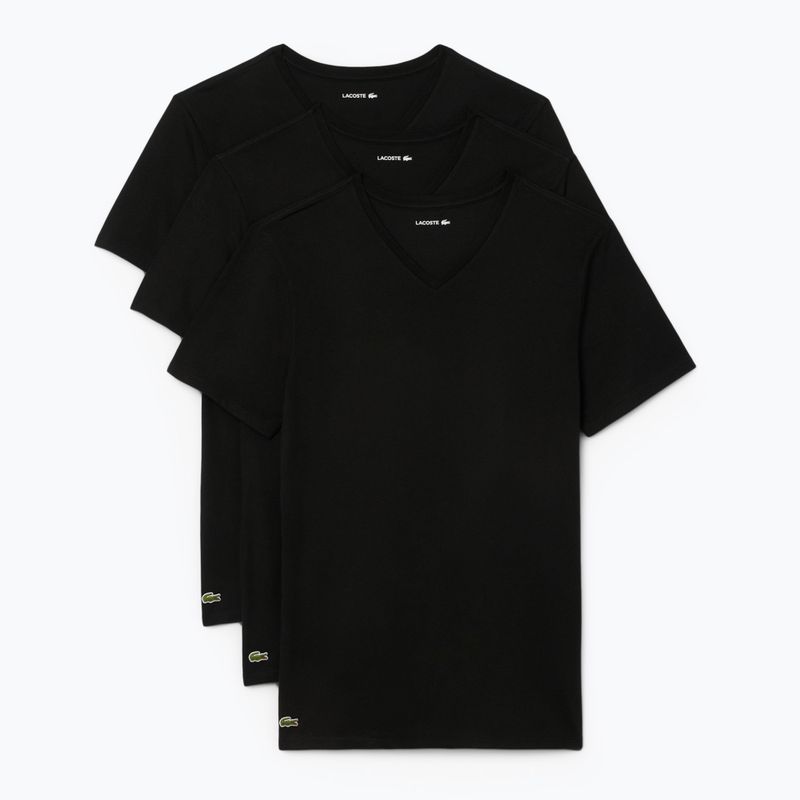 Мъжка тениска Lacoste TH9008 3-pack black 5