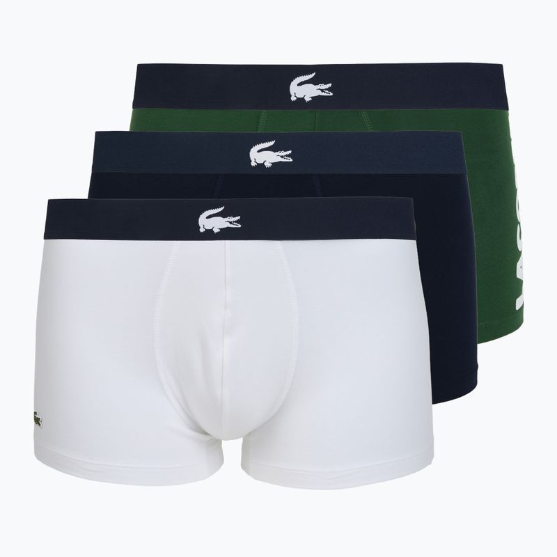 Мъжки боксерки Lacoste 5H1291 3 пакета мащерка/нави синьо/бяло