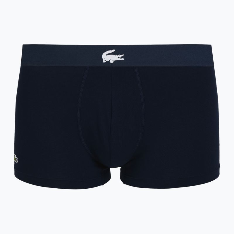 Мъжки боксерки Lacoste 5H1291 3 пакета мащерка/нави синьо/бяло 5