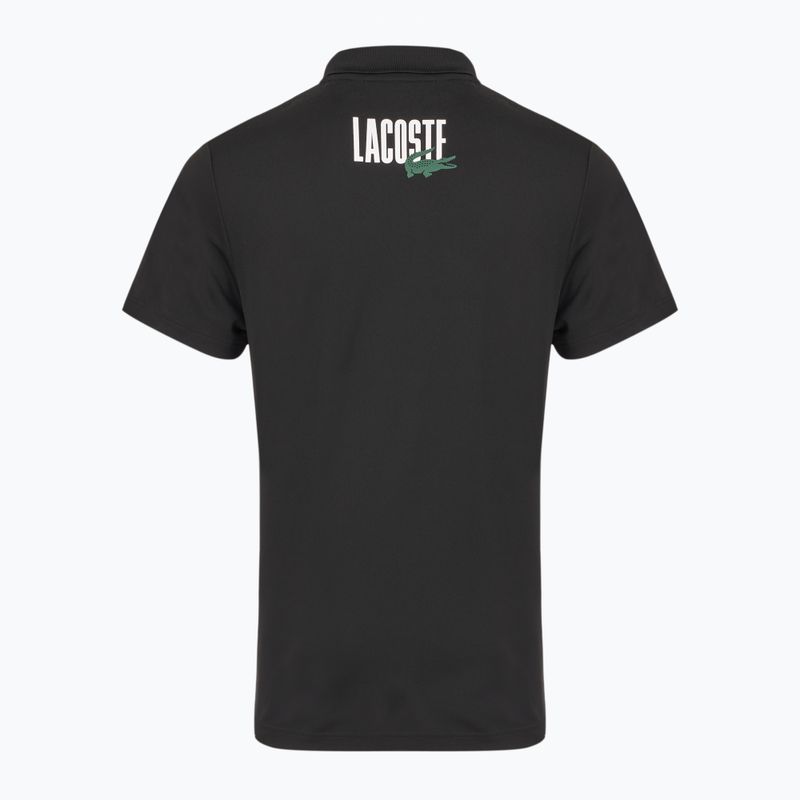 Мъжка поло фланелка за тенис Lacoste Polo DH8963 white/malva black 2