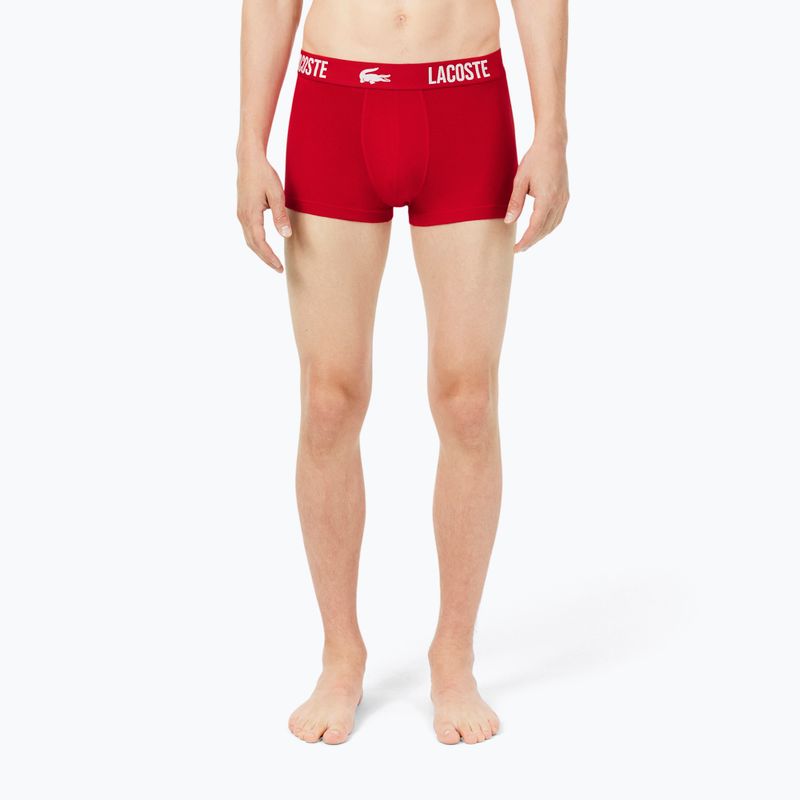 Мъжки боксерки Lacoste 5H2393 3 pack black/red/white 3