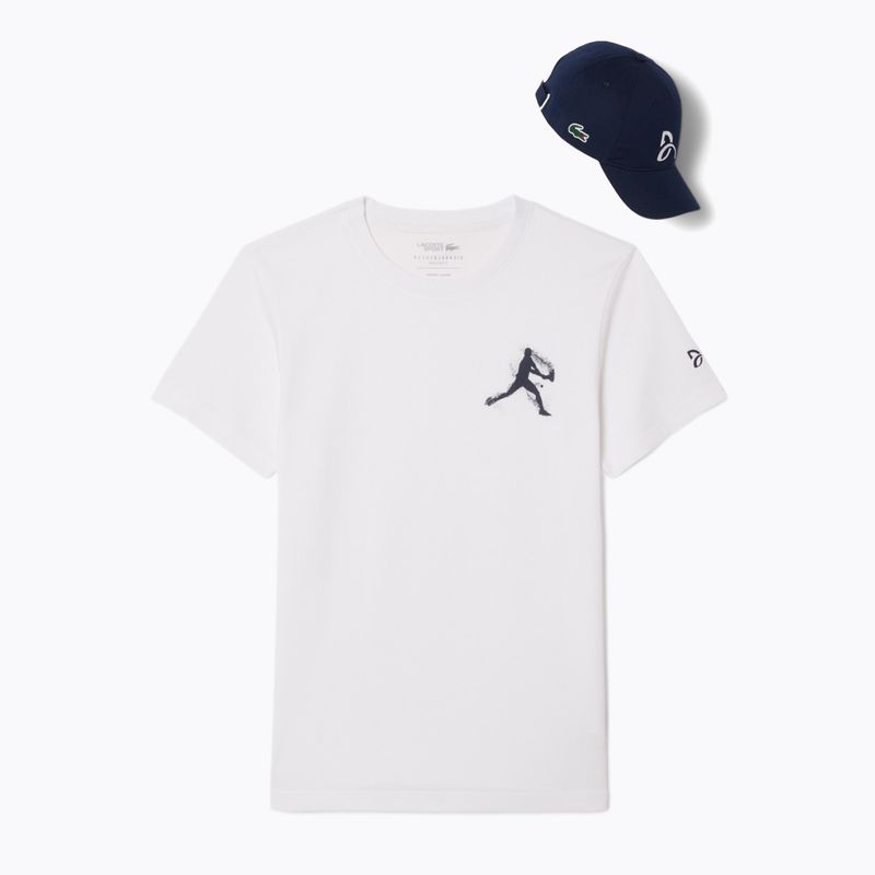 Мъжка тенис фланелка Lacoste TH1044 white/navy blue