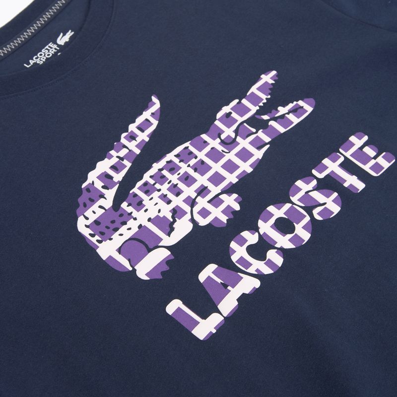 Мъжка тениска Lacoste TH4769 тъмно синьо 3