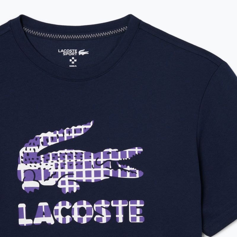 Мъжка тениска Lacoste TH4769 тъмно синьо 3
