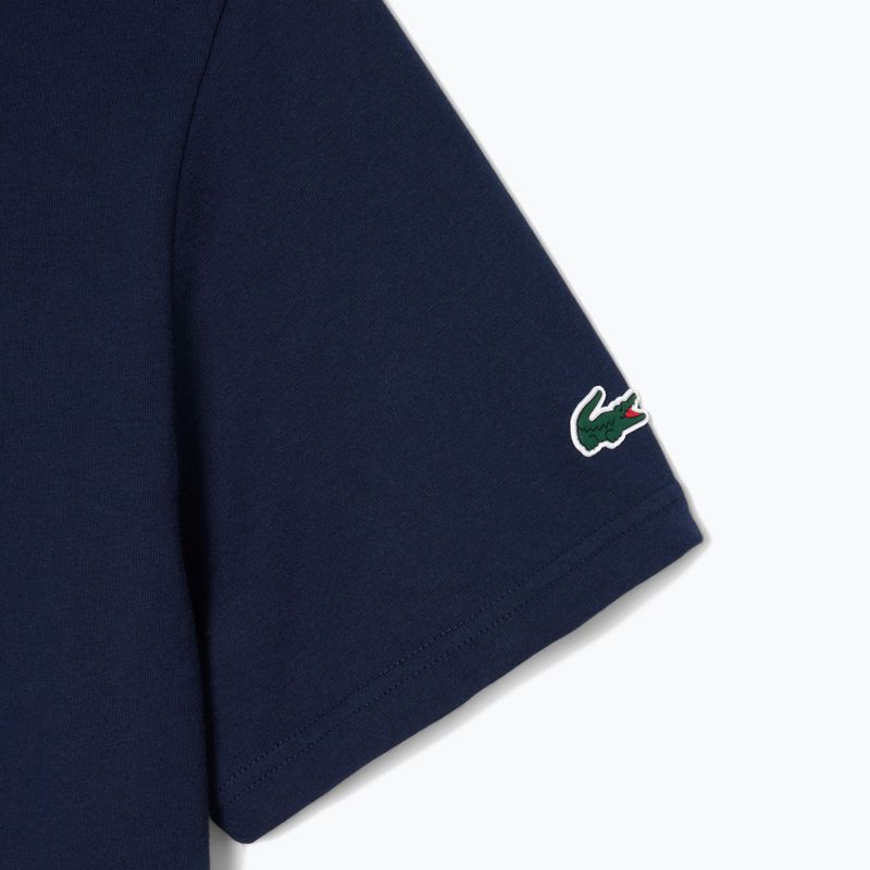 Мъжка тениска Lacoste TH4769 тъмно синьо 4