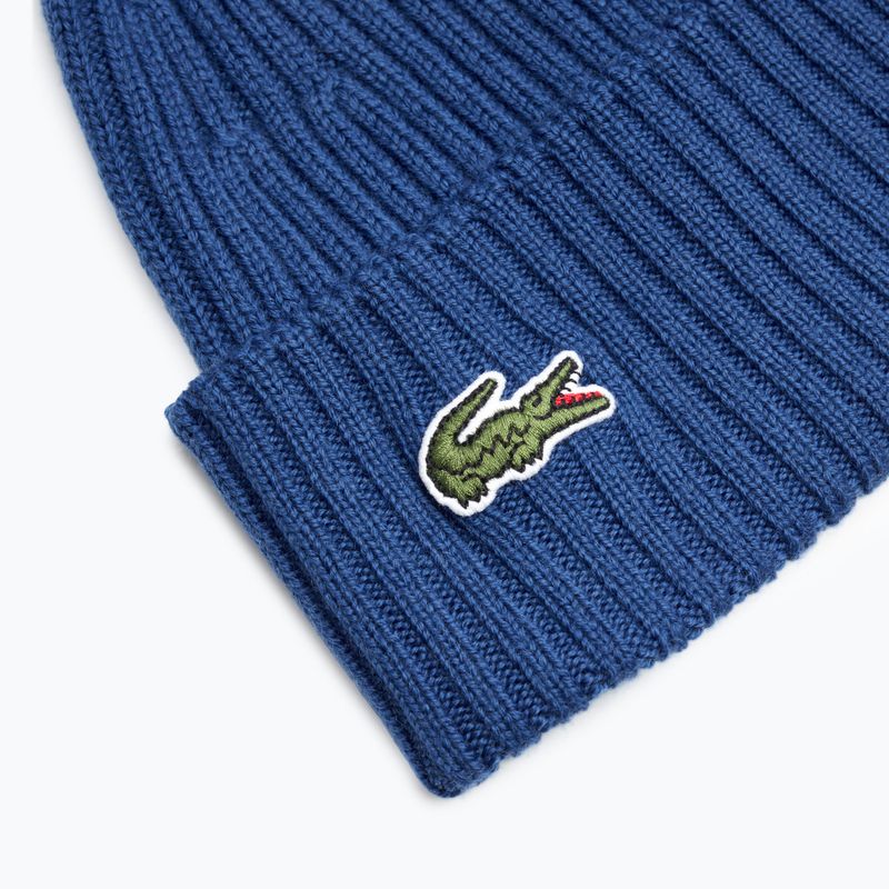 Зимна шапка Lacoste RB0001 france blue 3