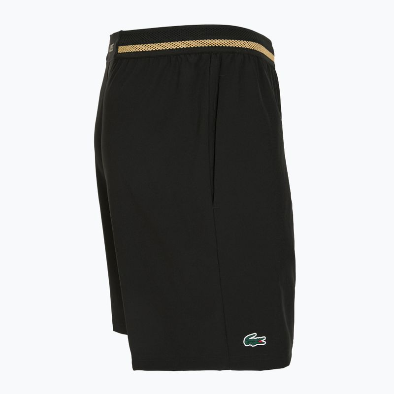 Мъжки тенис шорти Lacoste GH7413 black/gold 3
