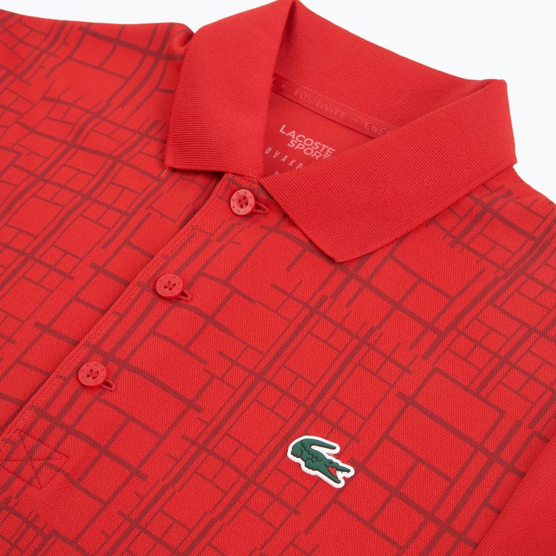 Мъжка поло риза Lacoste DH4777 червена 3
