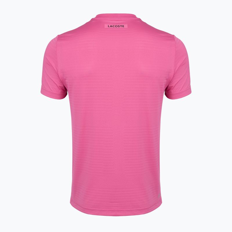 Мъжка фланелка за тенис Lacoste TH0004 fuchsia pink 2