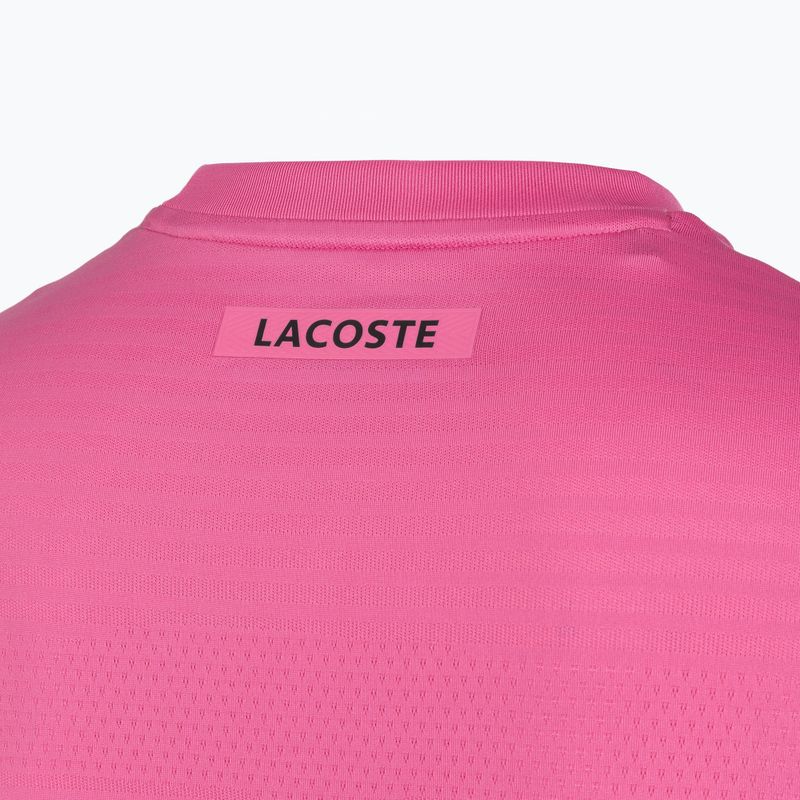 Мъжка фланелка за тенис Lacoste TH0004 fuchsia pink 4