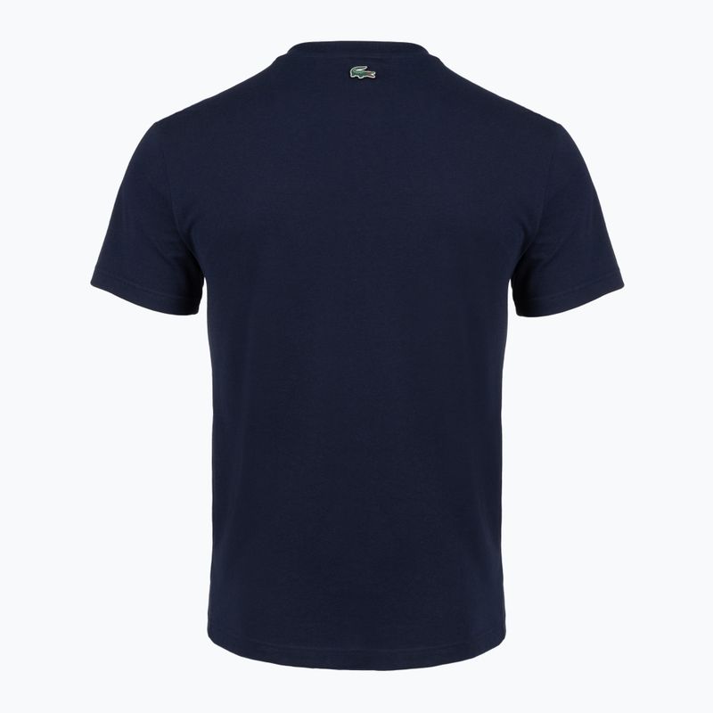 Мъжка тениска Lacoste TH2630 navy blue 2