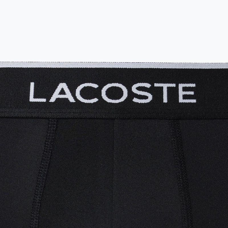 Мъжки боксерки Lacoste 5H3202 Microfibra Negro 3 pack black 2