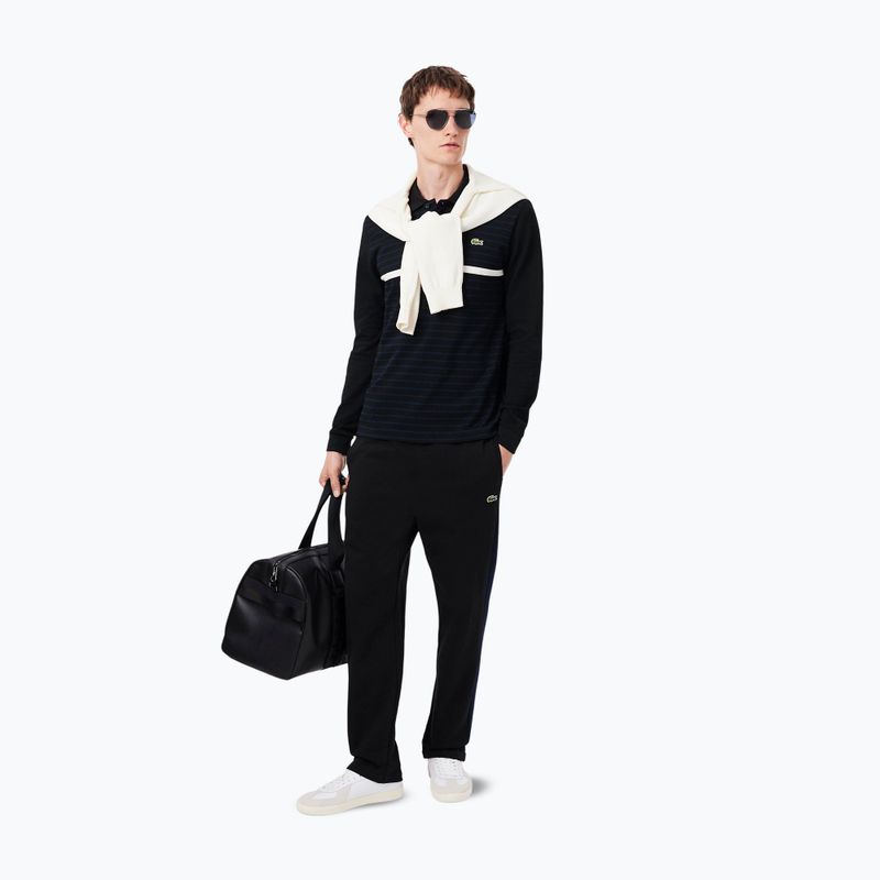 Мъжка поло блуза с дълъг ръкав  Lacoste Polo PH9776 black/navy blue 2