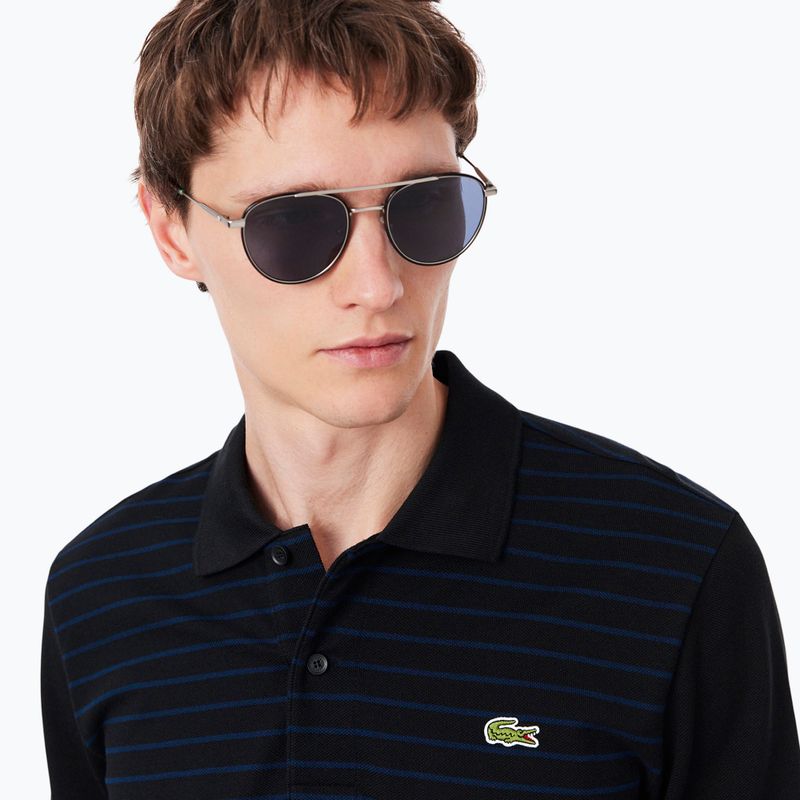 Мъжка поло блуза с дълъг ръкав  Lacoste Polo PH9776 black/navy blue 4