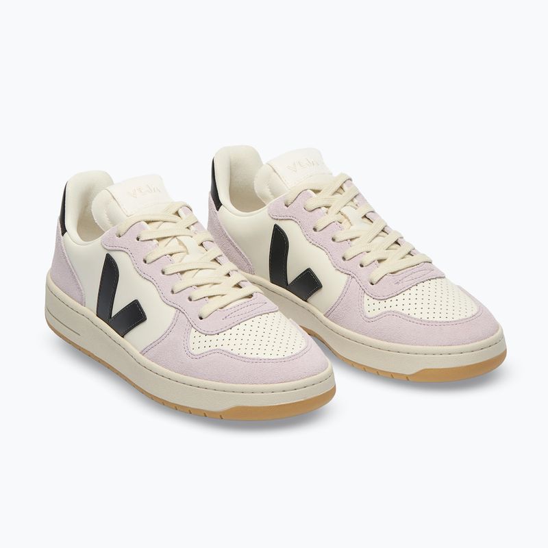 Дамски обувки VEJA V-10 Prime Leather pure/black/parme