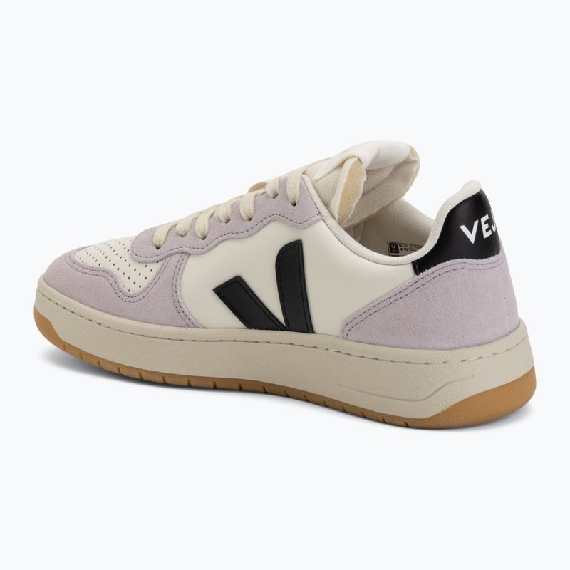 Дамски обувки VEJA V-10 Prime Leather pure/black/parme 3