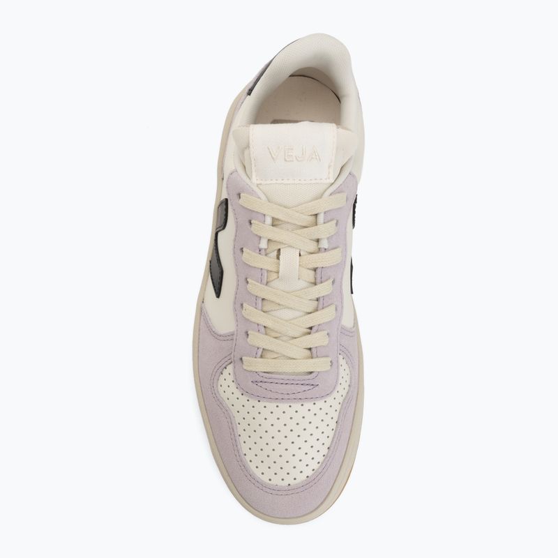 Дамски обувки VEJA V-10 Prime Leather pure/black/parme 5