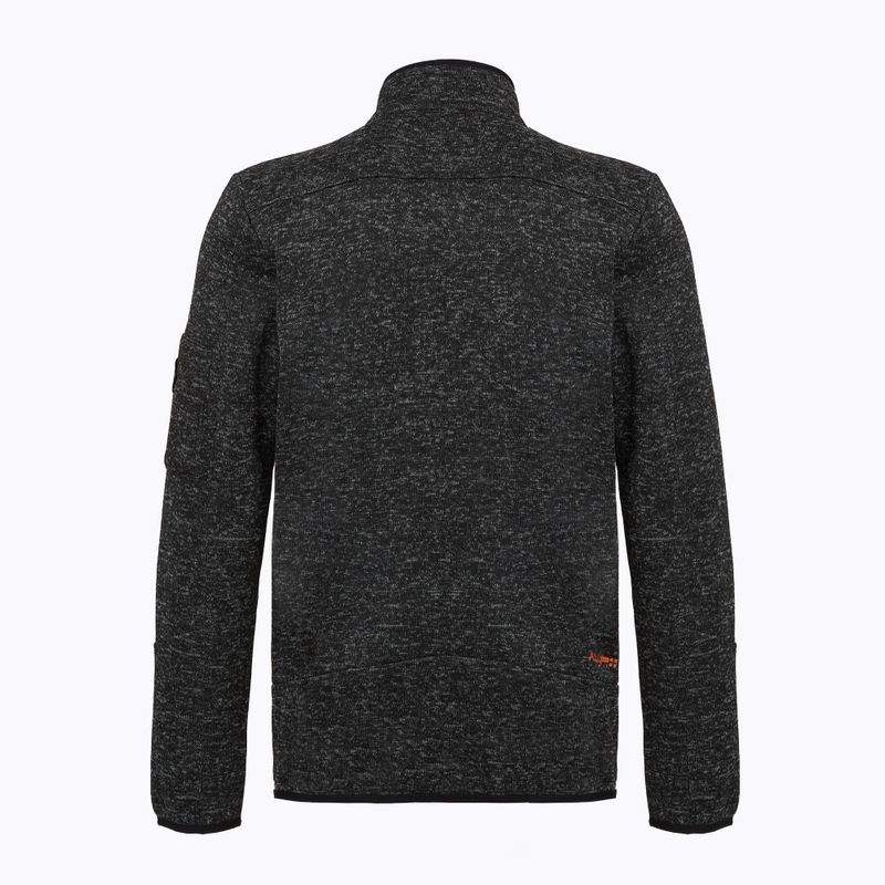 Мъжки поларен суитшърт Aulp Navoy Melanged Knit black 1 2